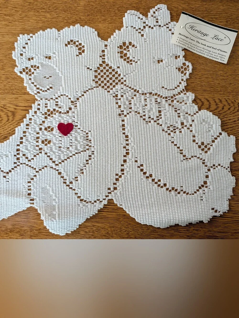 Heritage Lace placemat discontinued design just bears new w/ tag country cottage